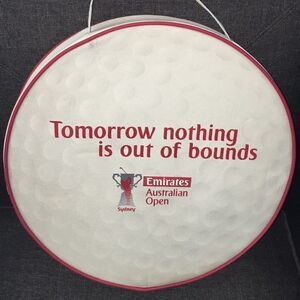 15” Emirates Australian Open Sydney Collector Giant Golf Ball print seat cushion